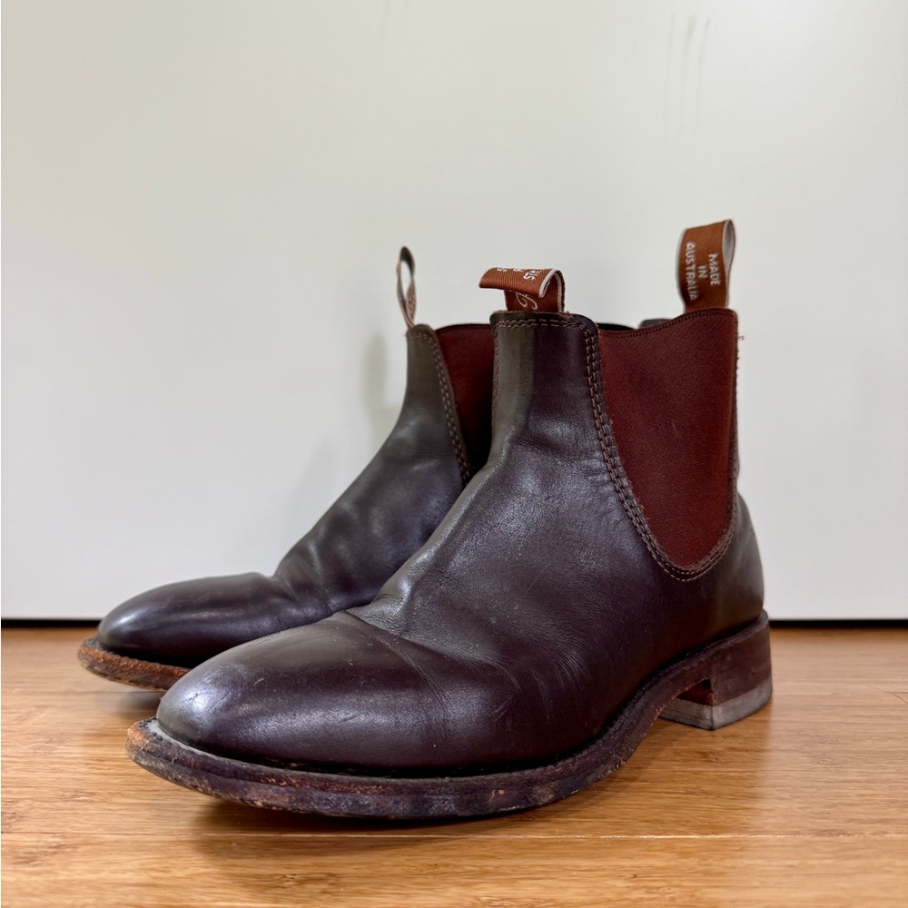 Vintage R.M. Williams Brown Leather Boots Classic Craftsman Style